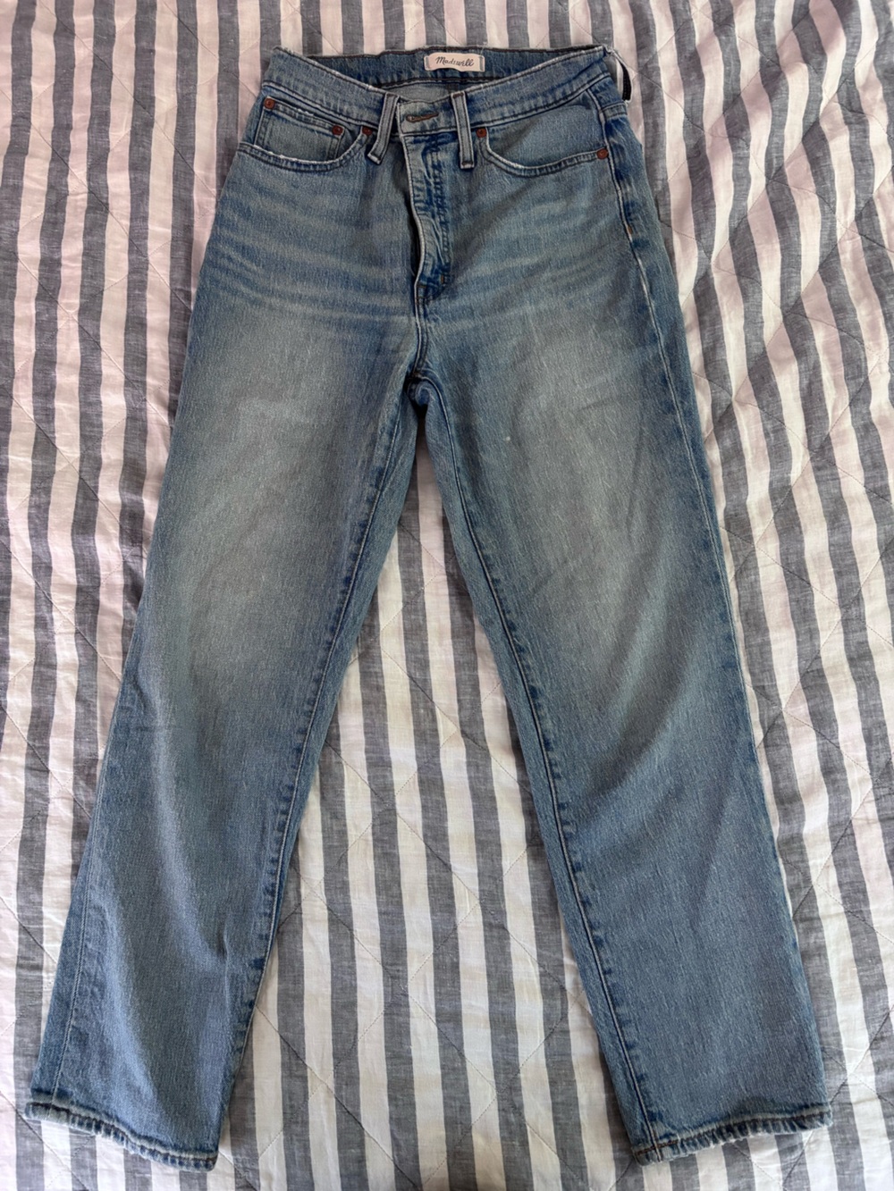 Madewell Light Blue Straight-Leg Jeans